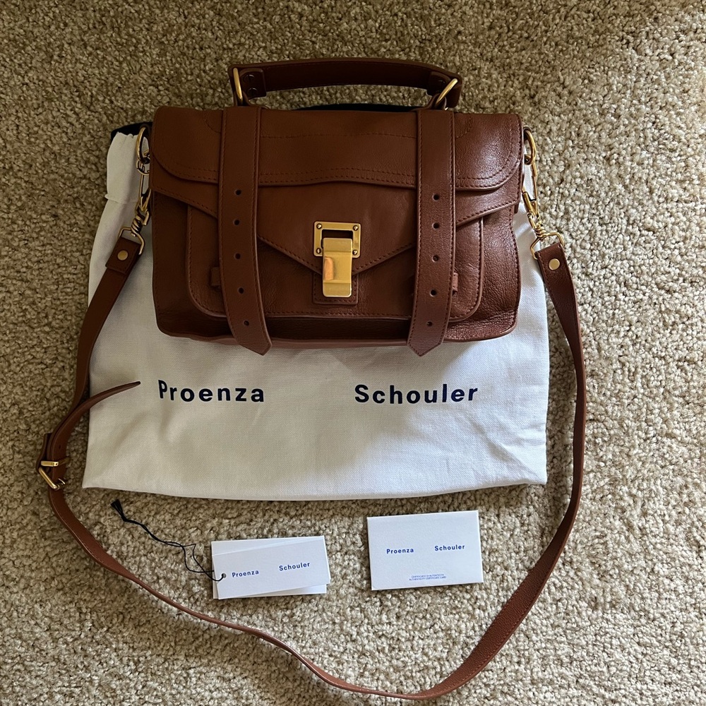 Proenza Schouler - PS1 Tiny crossbody bag - Saddle brown